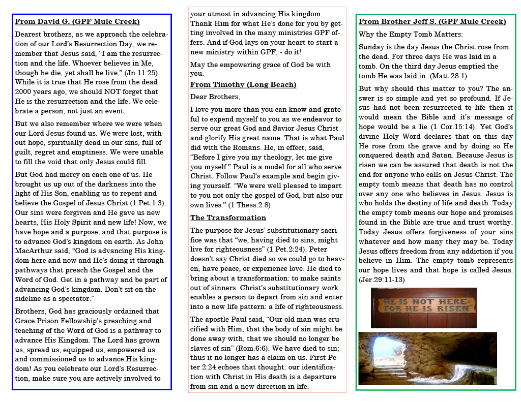 Soledad Newsletter Back